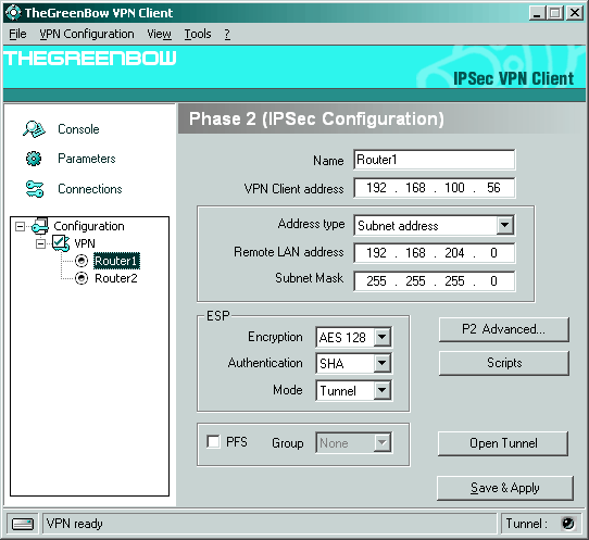 TheGreenBow IPSEC VPN Client